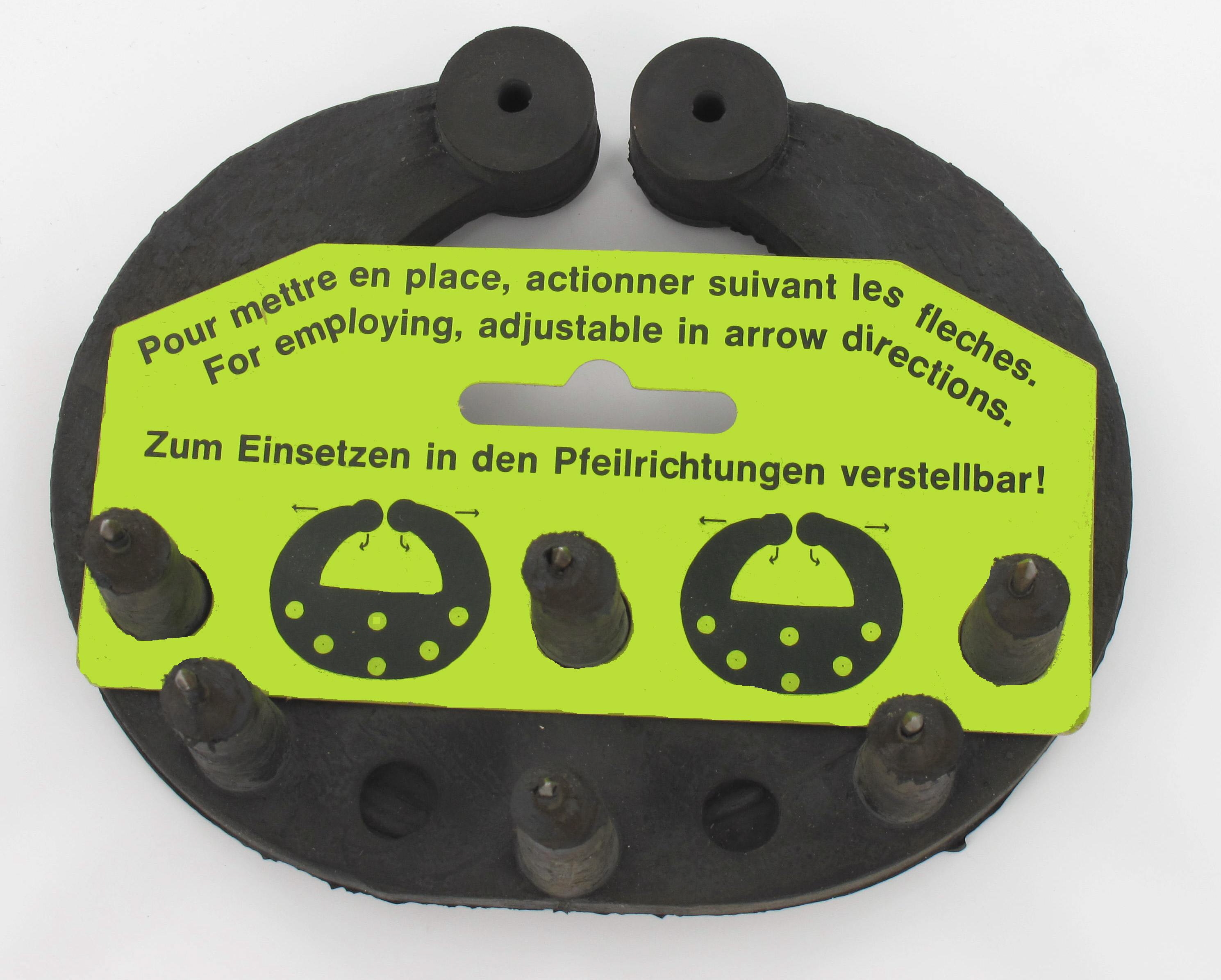 Nasensaugschutz aus Hartgummi, schwarz